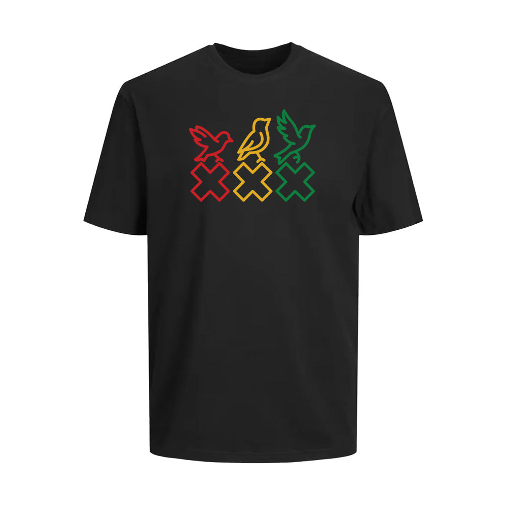 T-shirt zwart - 3 Little birds